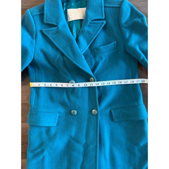 Vintage Pendleton Teal Wool Coat Women’s | Made USA | Pure Virgin Wool - Picture 2 of 15